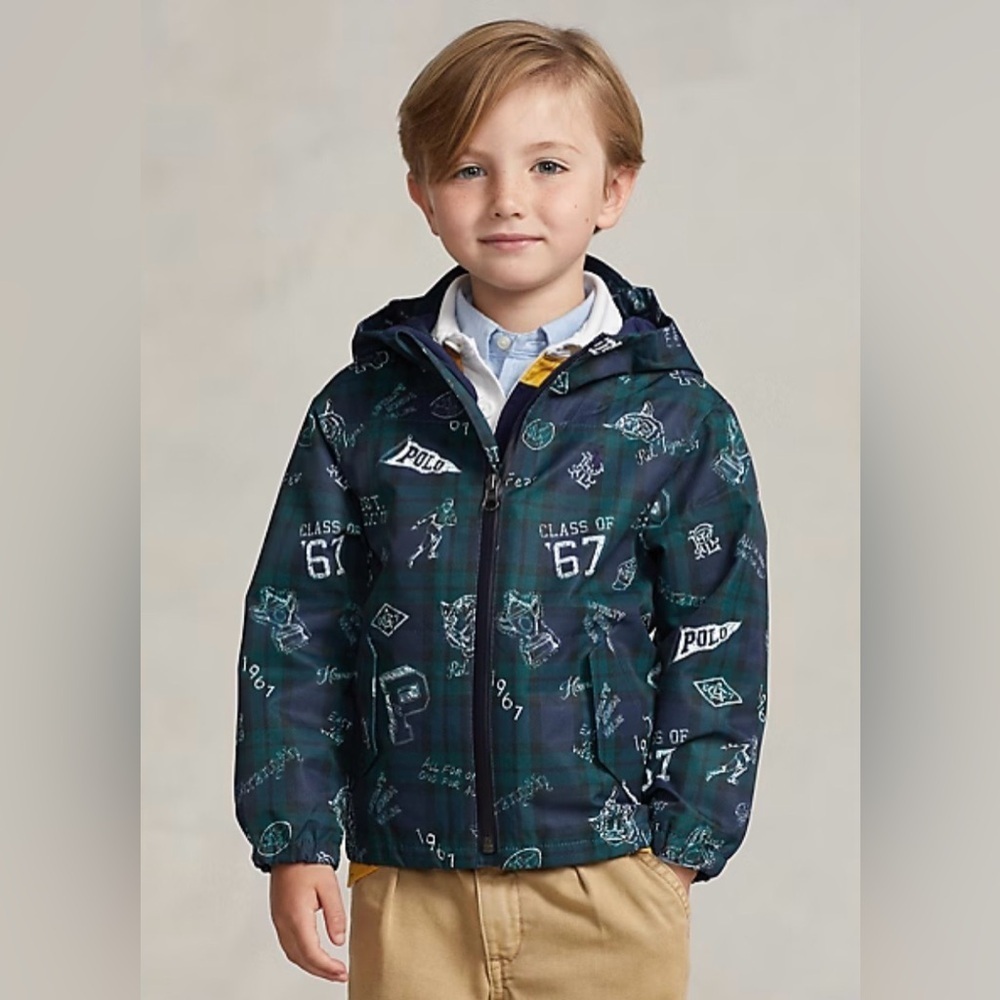 Polo Ralph Lauren P-Layer 1 Water-Repellent Hooded Jacket, sz 3T (Unisex)